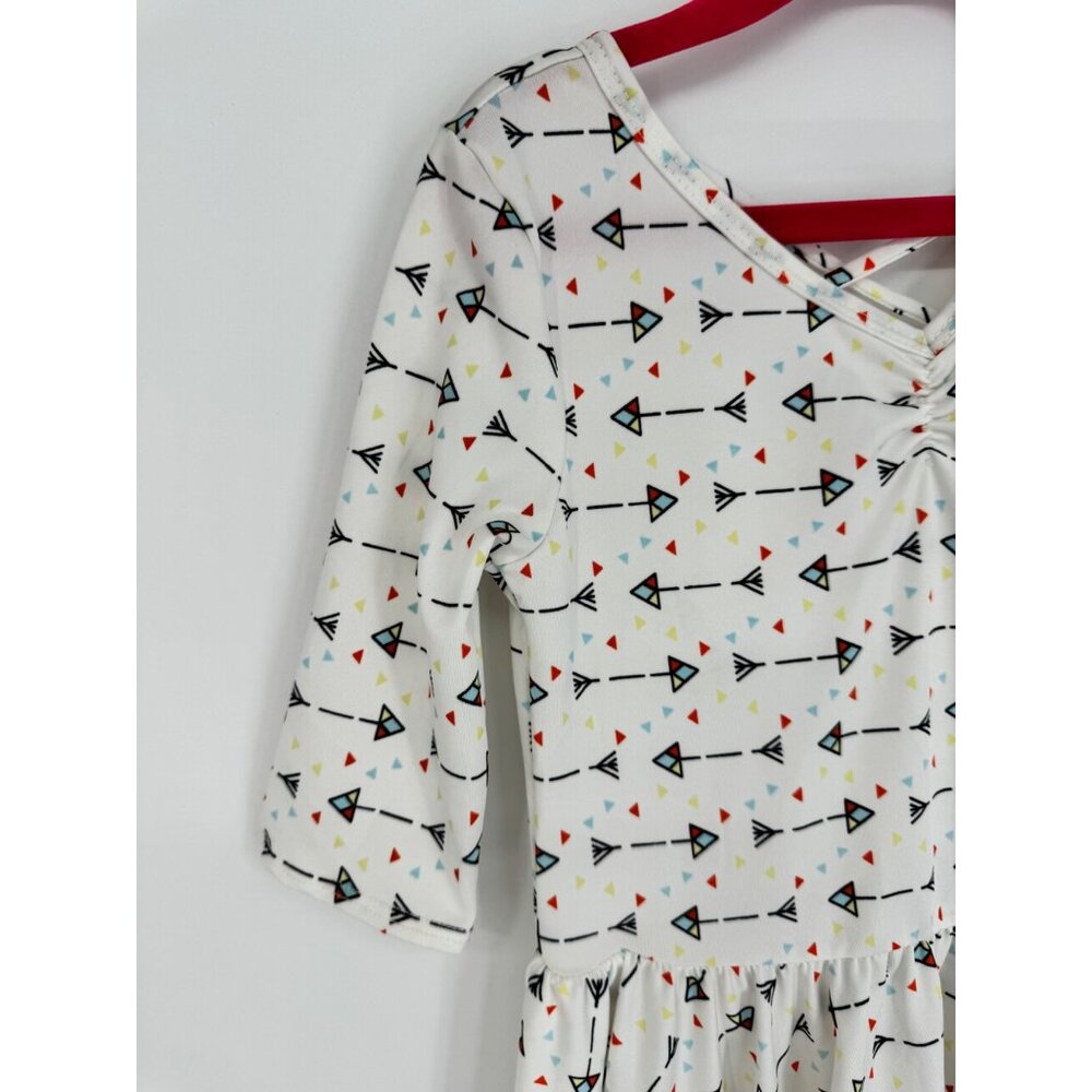 Dotdotsmile Girls Size 5/6 Ballerina Dress Multi Color Arrows New with Tags - Picture 2 of 6
